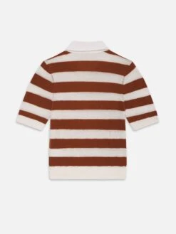The Bold Stripe Polo -- Chestnut Multi -Frame Sale Store WE25KSW032 CNMU B