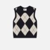 Sotheby’s Women's Argyle Vest -- Navy Multi