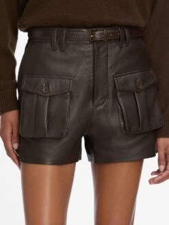 The Leather Scout Short -- Truffle -Frame Sale Store WE25LST002 TRUF 3786