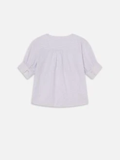 The V-Neck Popover -- Steel Blue Multi -Frame Sale Store WE25WBL020 STBM B