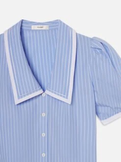 The Stripe Sailor Blouse -- Oxford Blue Multi -Frame Sale Store WE25WBL026 OXBM DET