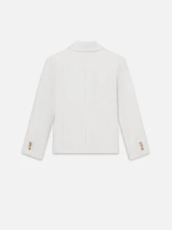 The Linen Smart Blazer -- White -Frame Sale Store WE25WBZ003 WHT B