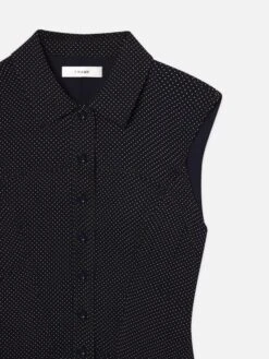 The Silk Day Dress -- Navy Multi -Frame Sale Store WE25WDR011 NAMU DET V2