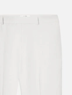 The Linen Trouser -- White 6 The Linen Trouser -- White -Frame Sale Store WE25WPA004 WHT DET