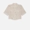 The Stripe Utility Shirt -- Cream Multi