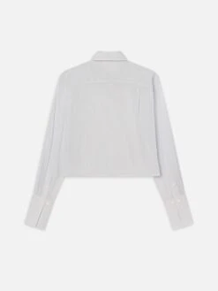 The Curved Hem Shirt -- Light Chambray Multi -Frame Sale Store WE25WSH011 LCHM b