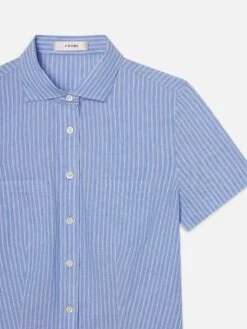 The Seaside Shirt -- Oxford Blue Multi 6 The Seaside Shirt -- Oxford Blue Multi -Frame Sale Store WE25WSH019 OXBM DET