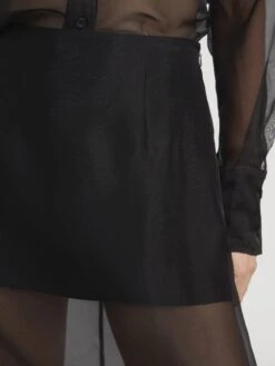 The Silk Organza Skirt -- Black -Frame Sale Store WE25WSH023 BLK WE25WSK002 BLK 2611