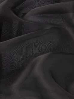 The Silk Organza Shirt -- Black -Frame Sale Store WE25WSH023 BLK FABRICDETAIL