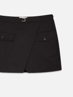 The Utility Cargo Skirt -- Black -Frame Sale Store WE25WSK002 BLK DET