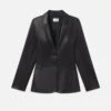 The Femme Leather Blazer -- Black