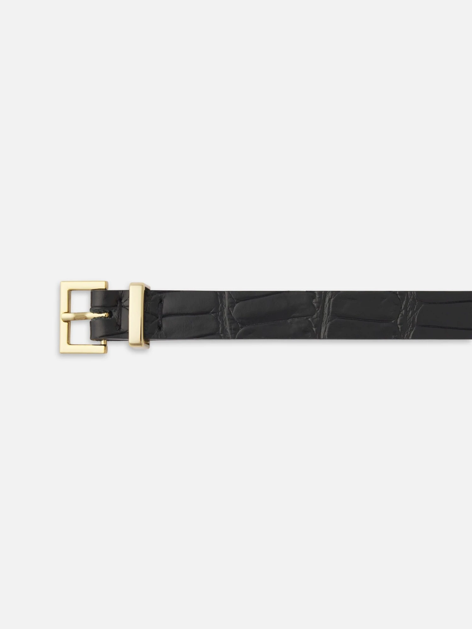 The Petite Croc Belt -- Black 3 The Petite Croc Belt -- Black - Image 3