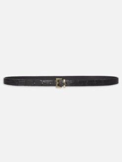 The Petite Croc Belt -- Black