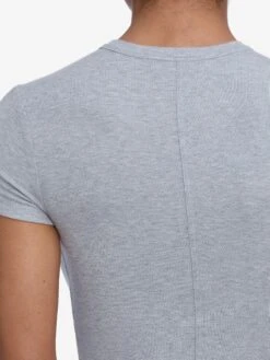 The Rib Baby Tee -- Heather Grey -Frame Sale Store WF25JKT012 HGRY 3597 V2