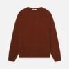 The Cashmere Brushed Sweater -- Rust