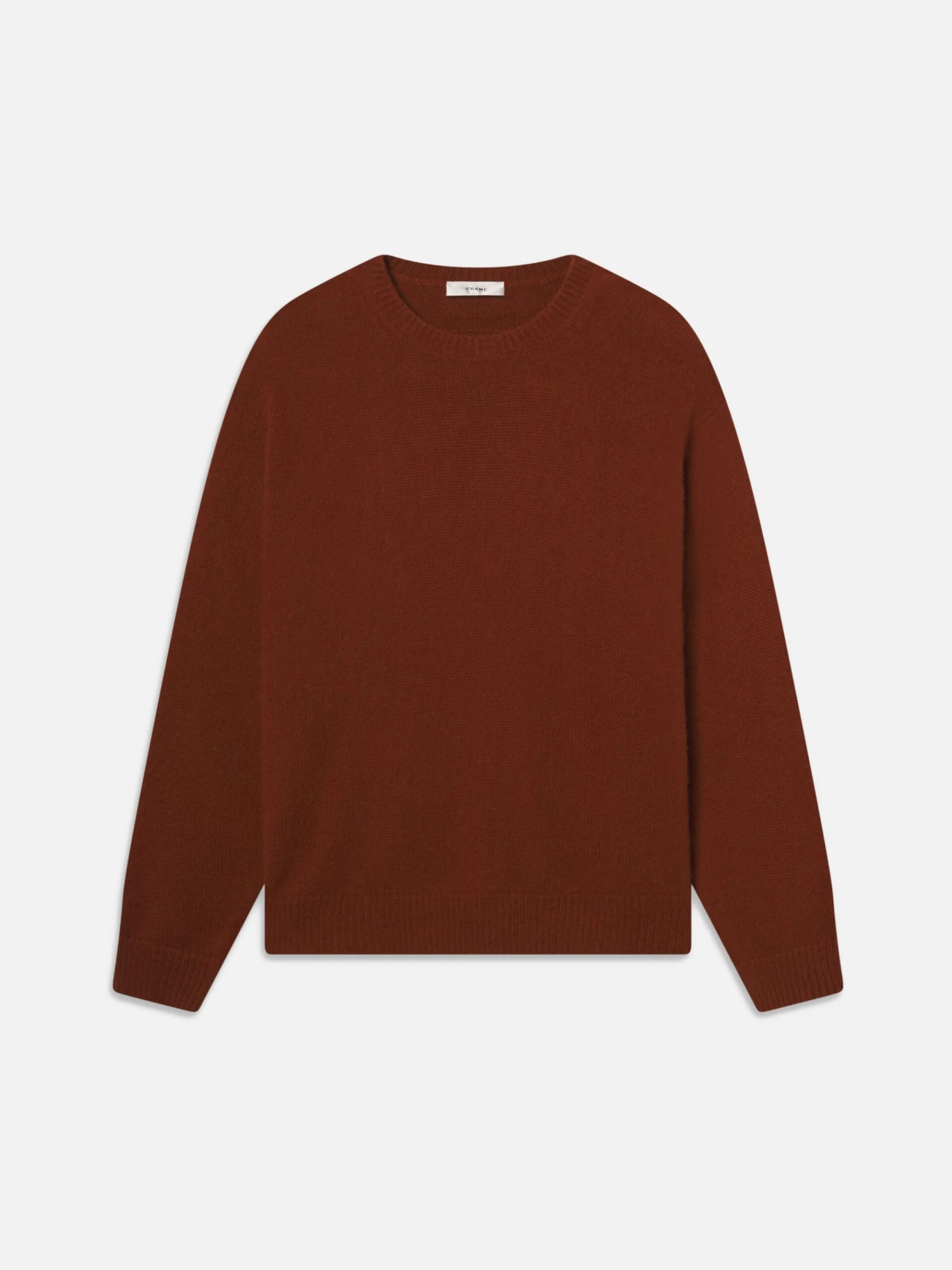 The Cashmere Brushed Sweater -- Rust 1 The Cashmere Brushed Sweater -- Rust