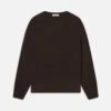The Cashmere Brushed Sweater -- Coffee