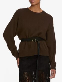 The Cashmere Brushed Sweater -- Coffee -Frame Sale Store WF25KSW020 CFFE WF25ABT007 BLK WF25LSK003 BLK 4846