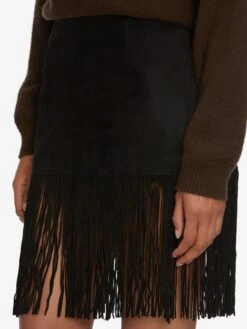 The Saddle Skirt -- Black -Frame Sale Store WF25KSW020 CFFE WF25ABT007 BLK WF25LSK003 BLK 4902