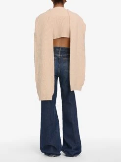 The Scarf Sweater -- Pink Sand -Frame Sale Store WF25KSW031 PKSD 5227