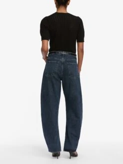 The Ladder Pointelle Sweater -- Black -Frame Sale Store WF25KSW039 BLK 10758