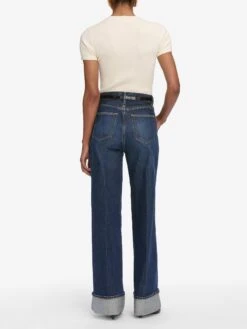 The Fine Cable Tee -- Cream -Frame Sale Store WF25KSW042 CREAM 4763