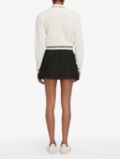 The Long Sleeve Tennis Polo -- White -Frame Sale Store WF25KSW050 WHT WF25WSK007 NAVY 10395