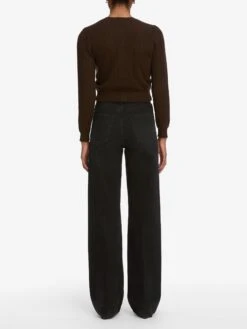 The Ladder Pointelle Cardi -- Coffee -Frame Sale Store WF25KSW057 CFFE 7271