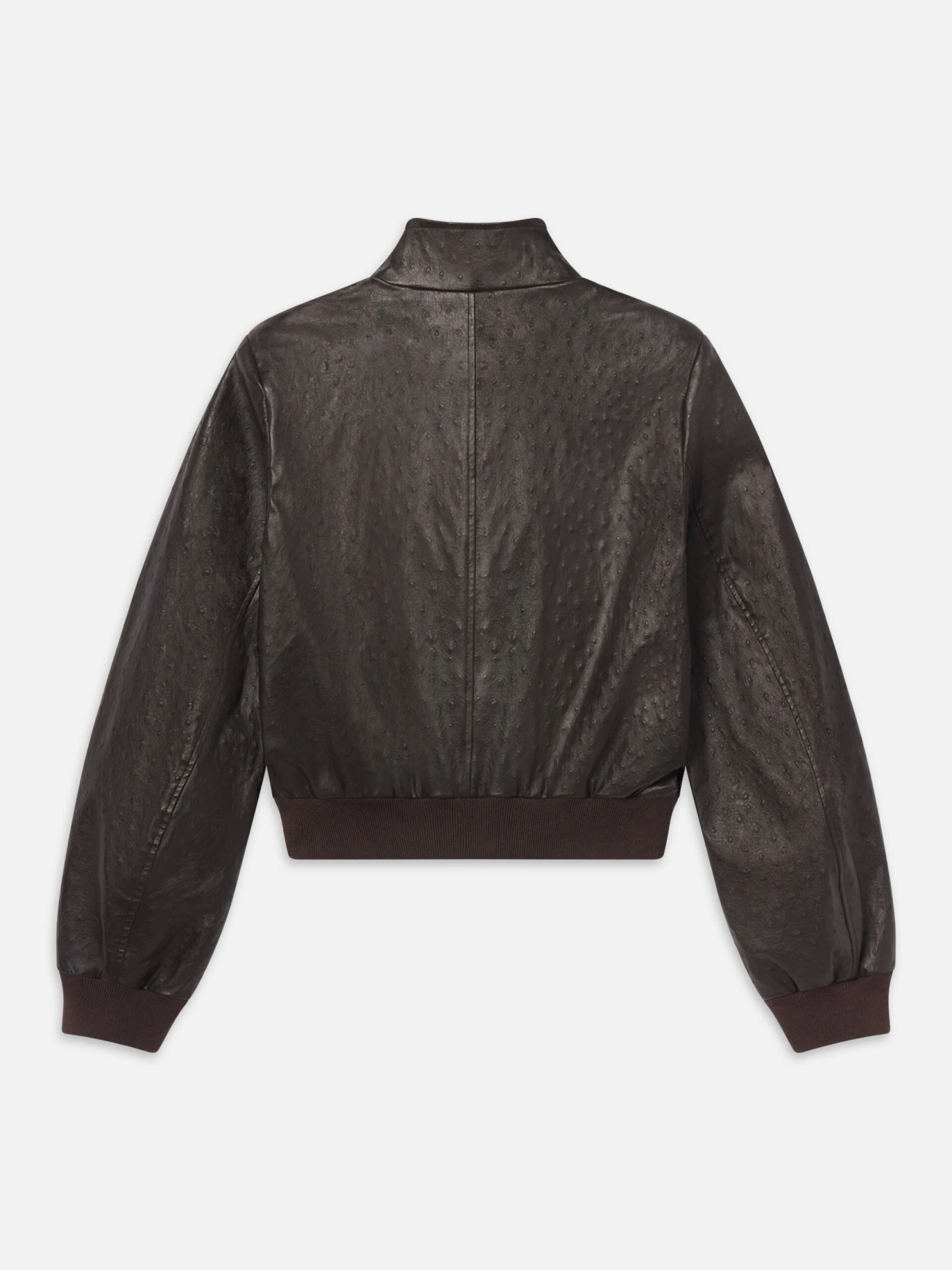 The Leather Harrington Jacket -- Coffee 3 The Leather Harrington Jacket -- Coffee - Image 3