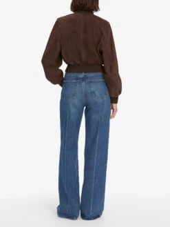 The Suede Harrington Jacket -- Coffee -Frame Sale Store WF25LJA009 CFFE 6446