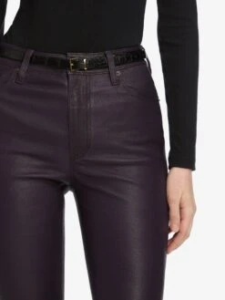 The Leather Reboot Crop -- Dark Royal Purple -Frame Sale Store WF25LPA005 DRYP 10669