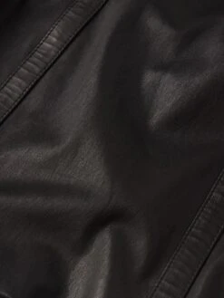 The Leather Belted Mini Skirt -- Black -Frame Sale Store WF25LSK002 BLK FABRICDETAIL