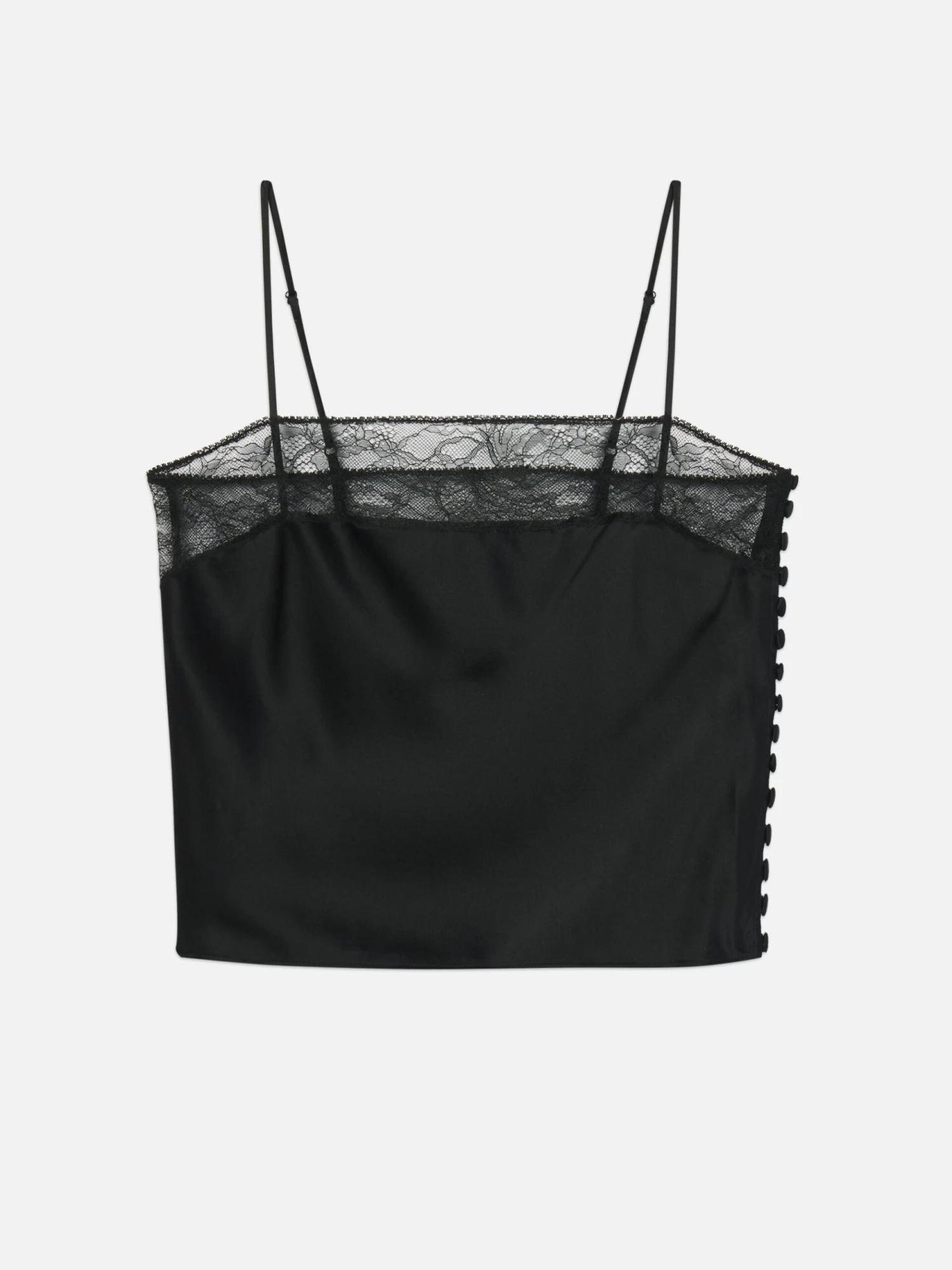 The Lace Inset Cami -- Black 1 The Lace Inset Cami -- Black