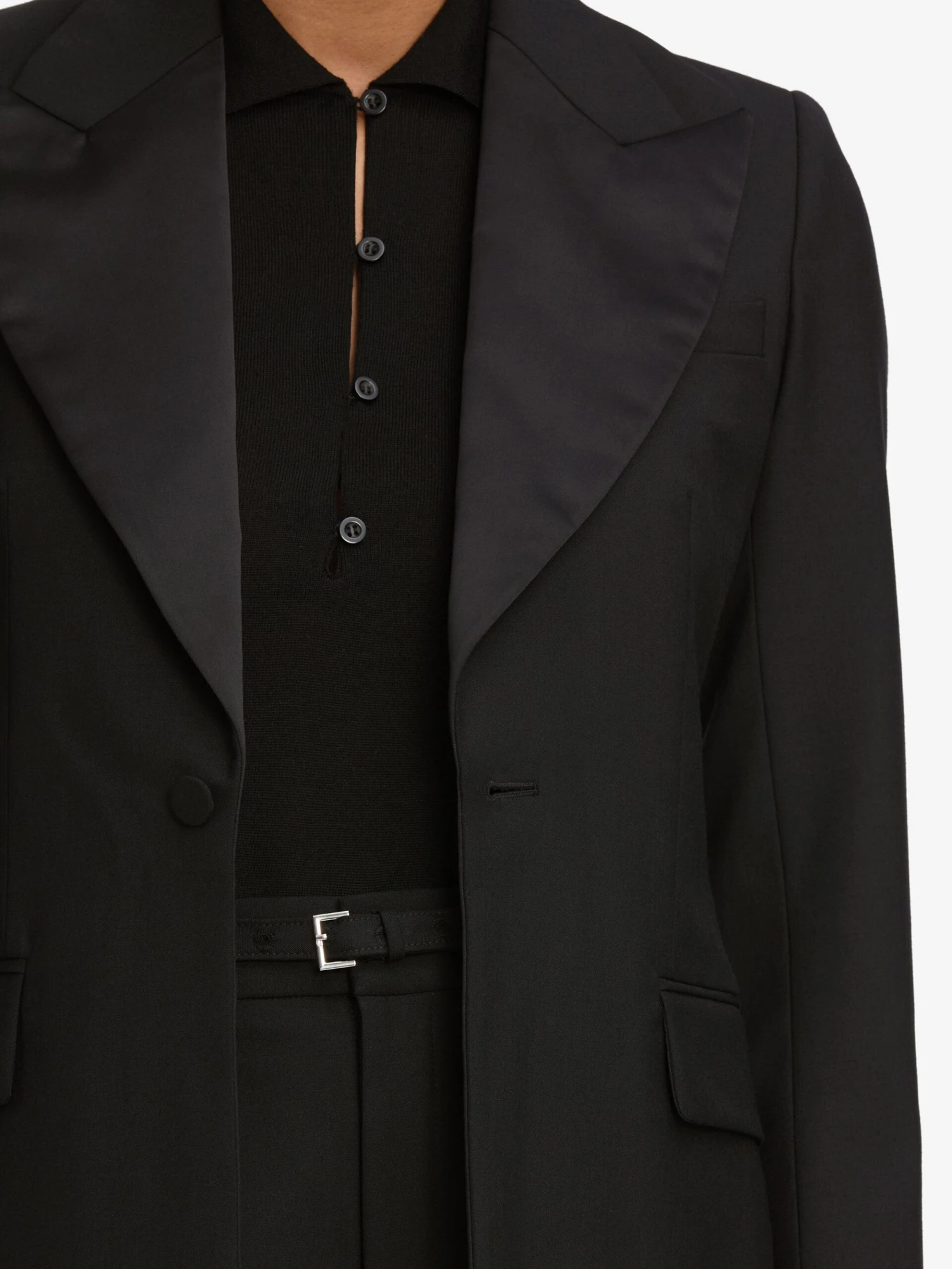 The Peak Lapel Blazer -- Black 4 The Peak Lapel Blazer -- Black - Image 4