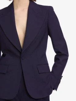 The Peak Lapel Blazer -- Royal Purple -Frame Sale Store WF25WBZ001 RYPL WF25WPA001 RYPL 10455