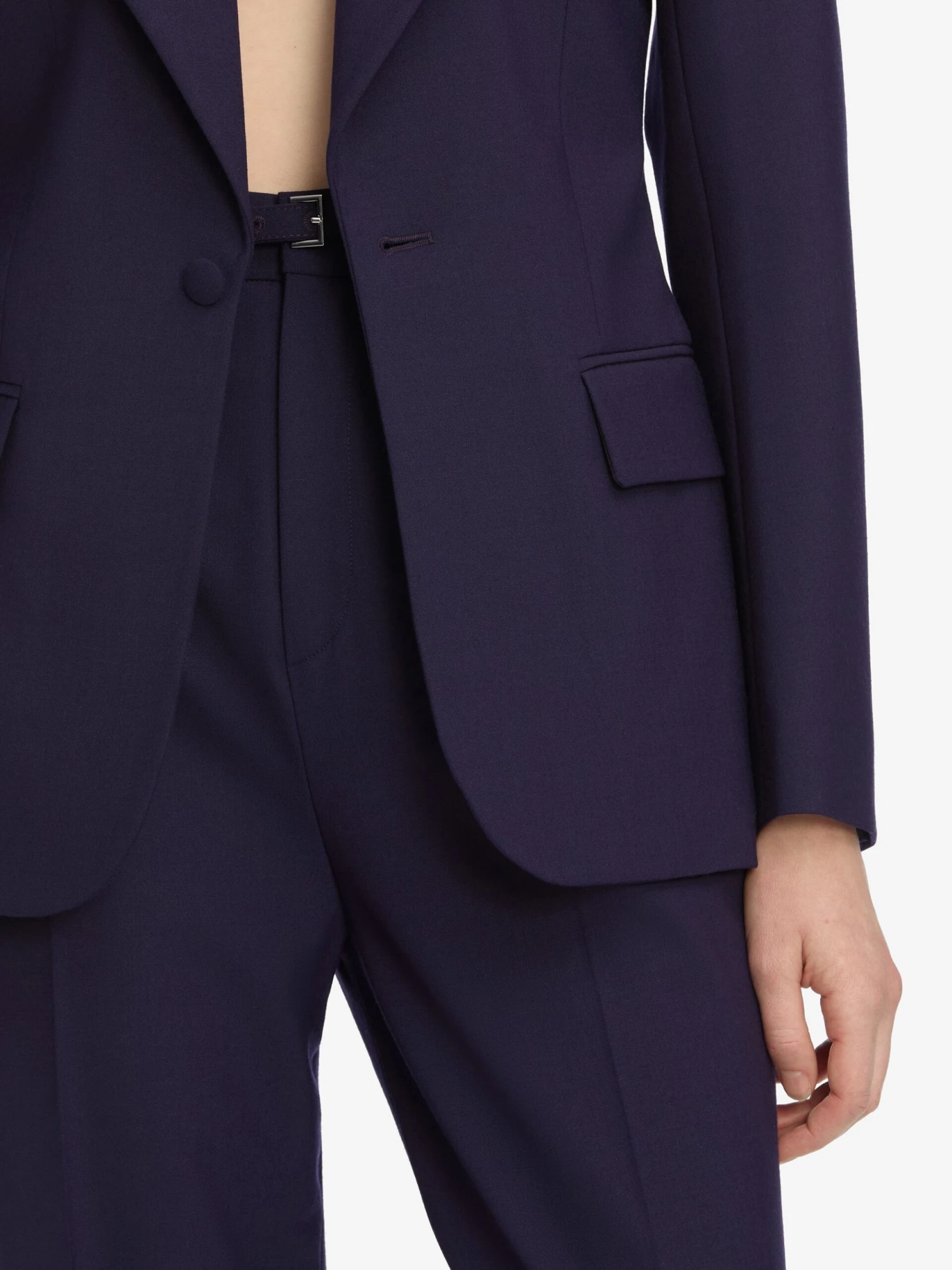 The Cuffed Pleated Trouser -- Royal Purple 4 The Cuffed Pleated Trouser -- Royal Purple - Image 4