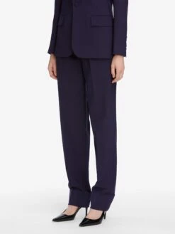 The Cuffed Pleated Trouser -- Royal Purple 10 The Cuffed Pleated Trouser -- Royal Purple -Frame Sale Store WF25WBZ001 RYPL WF25WPA001 RYPL v2