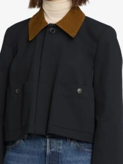The Mini Swing Jacket -- Navy 10 The Mini Swing Jacket -- Navy -Frame Sale Store WF25WJA010 NAVY 6890