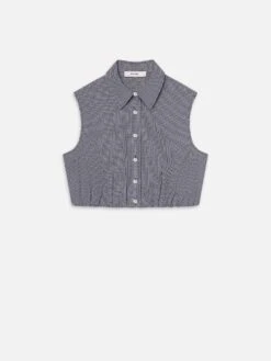 The Check Top -- Navy Multi