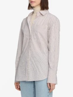 The Striped Boy Shirt -- Aubergine Multi -Frame Sale Store WF25WSH030 ABRM 10215