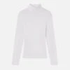Rib Turtleneck -- White