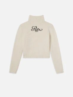 Ritz Button Detail Sweater -- Cream -Frame Sale Store WP25KSW056 CREA B