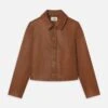Ritz Femme Leather Jacket -- Camel