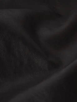 Tailored Leather Coat -- Black -Frame Sale Store WP25LOW002 BLK FABRIC DET