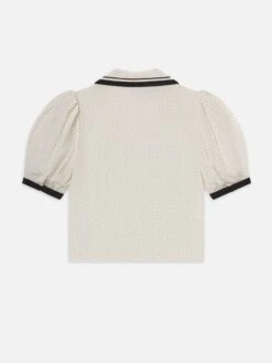 The Polka Dot Sailor Blouse -- Cream Multi -Frame Sale Store WP25WBL035 CREM BACK