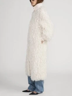 The Shaggy Coat -- Cream -Frame Sale Store WP26KJA001 CREA 0596