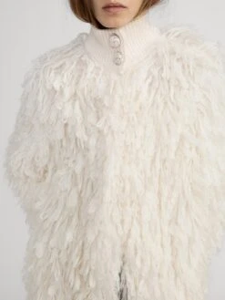 The Shaggy Coat -- Cream -Frame Sale Store WP26KJA001 CREA 0636