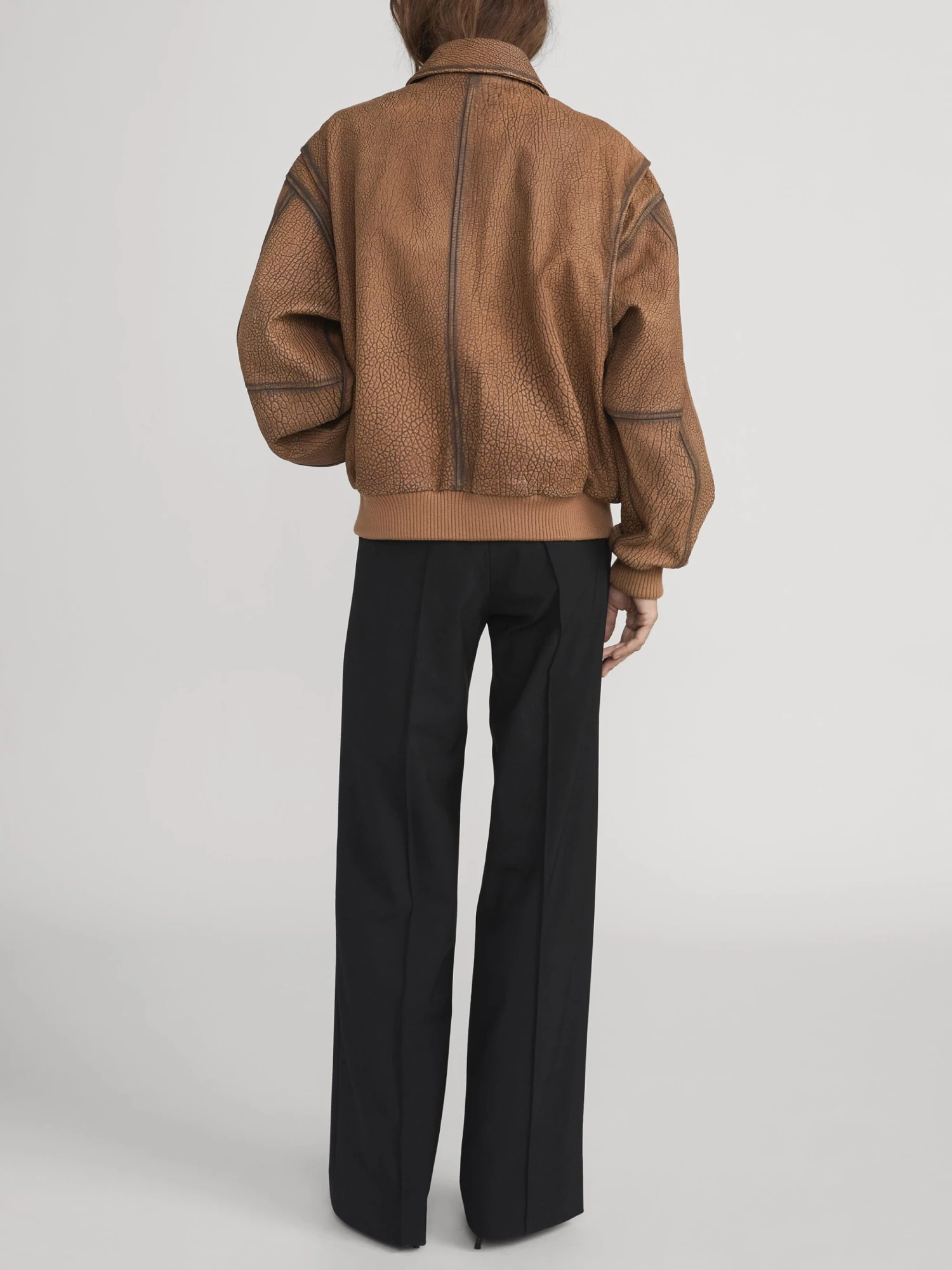 The Distressed Leather Jacket -- Dark Camel 6 The Distressed Leather Jacket -- Dark Camel - Image 6