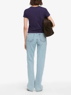 The Baby Tee -- Royal Purple -Frame Sale Store WS24JTE003 RYPL 10118