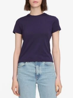 The Baby Tee -- Royal Purple -Frame Sale Store WS24JTE003 RYPL 10121